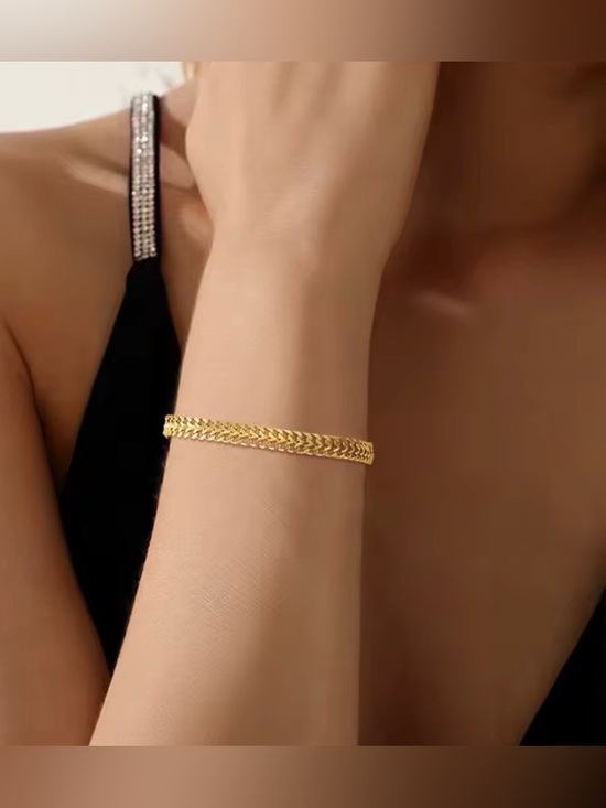Lazord jewelry Jewelry - 18k Gold-Plated stainless steel Bracelet 2 pieces